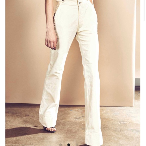 CURRENT ELLIOTT The Significant Other Wash Out CreamWhite Wide Leg Trouser Jeans - Picture 2 of 13
